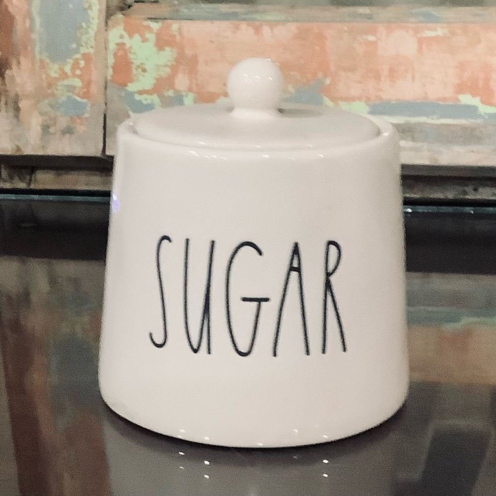 Rae Dunn White Sugar Canister